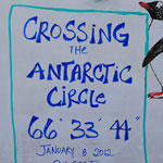 And we went all the way to the Antarctic circle (sunset that day was actually not until ten past midnight)