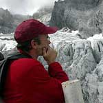 Contemplating the glacier at 4160m - Jade Snow Dragon Mountain near Lijiang