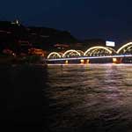 Zhongshan Bridge - the first bridge over the Yellow River at Lanzhou