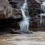 Same waterfall, different shutter speeds