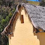 Recreation of an Incan dwelling at Ingapirca near Cuenca