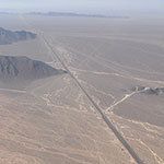 The Pan-American Highway cuts right through the Nazca plain...