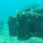 Japanese cement wreck at Lighthouse